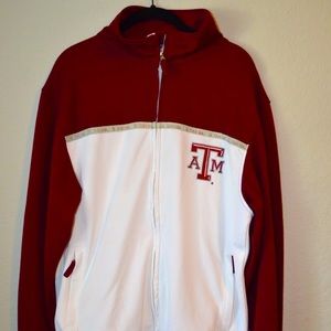 Sz M Spike Sports A&M Varsity Track Jacket